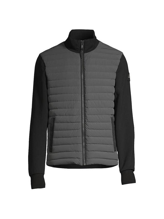 Mens Active Flex Hybrid Realwood Down Bomber Jacket Product Image