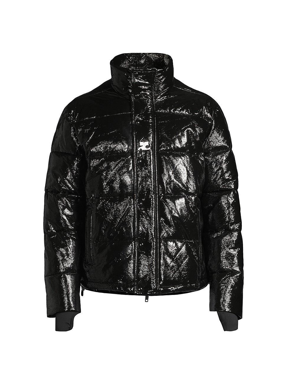 Mens Vinyl Puffer Jacket Product Image