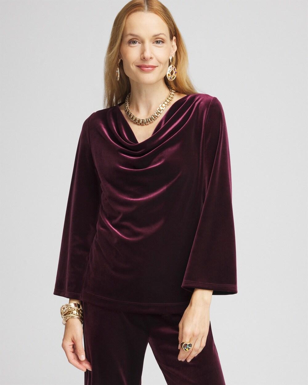 Travelers™ Velvet Cowlneck Top Product Image