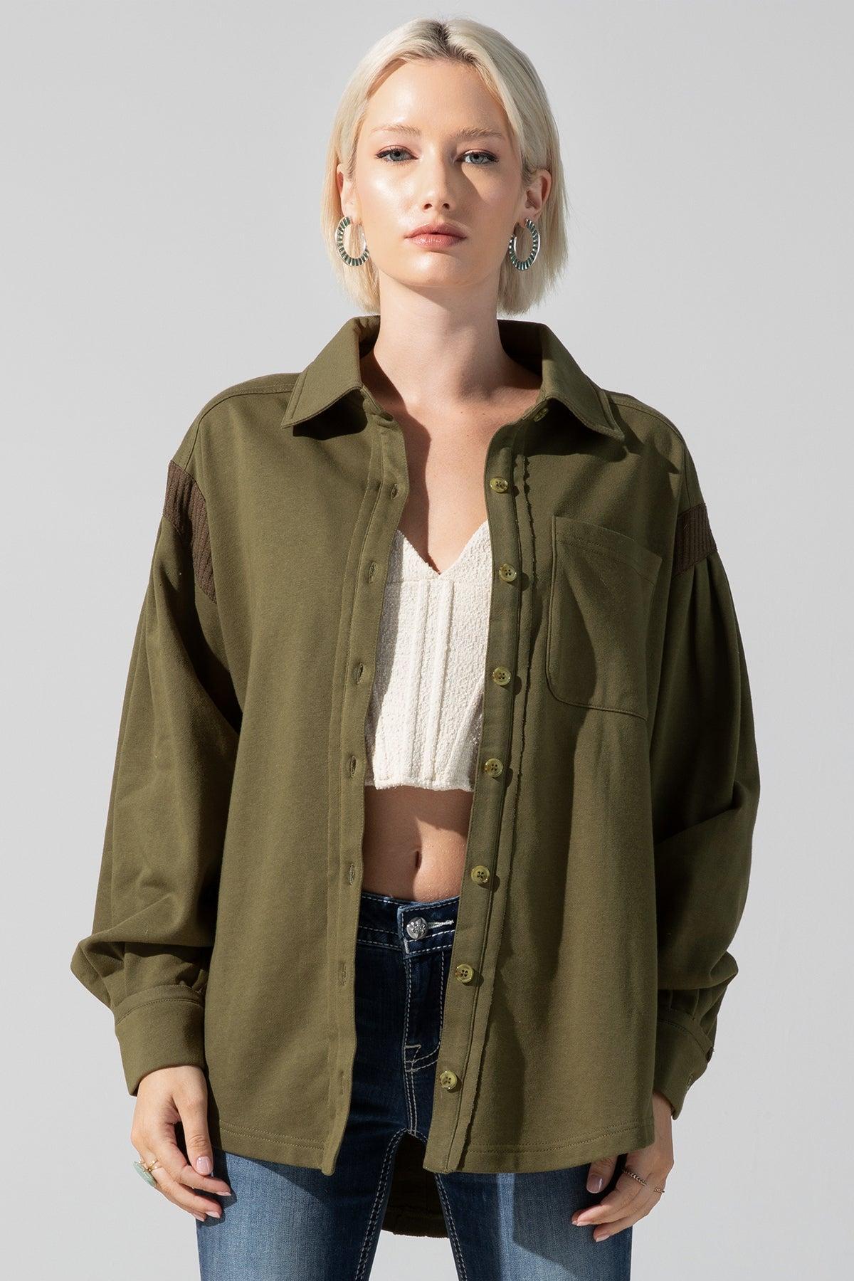 Oversized Button Down Shirt Product Image