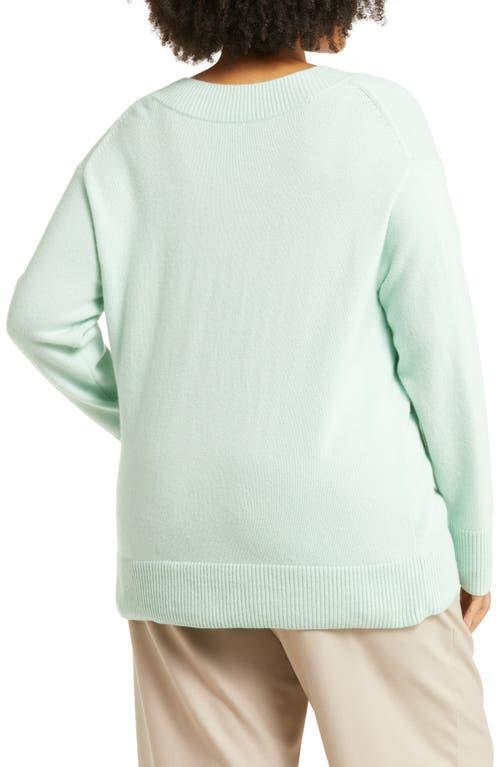 Wool & Cashmere Blend Sweater In Fluorite Product Image