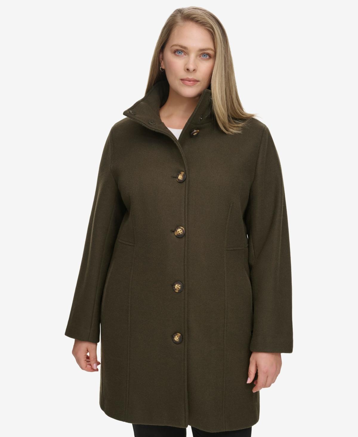 Calvin Klein Womens Plus Size Walker Coat, Created for Macys Product Image