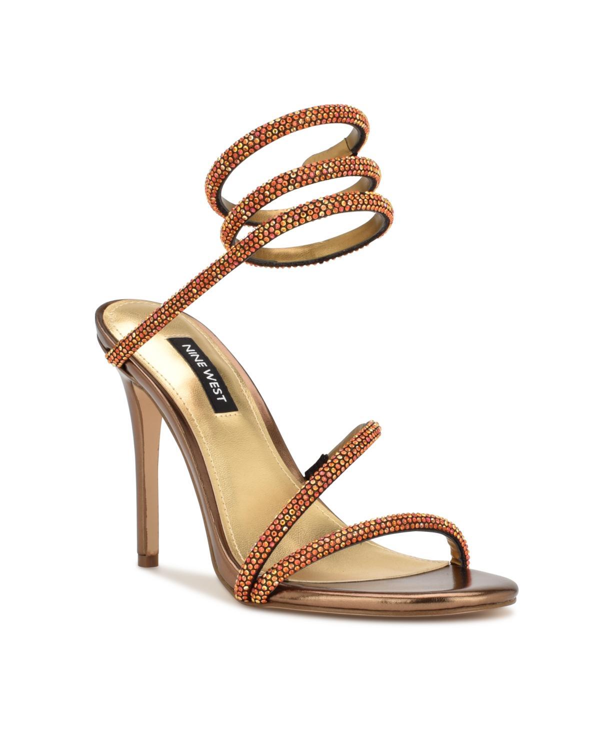 Nine West Maskill Rhinestone Ankle Wrap Sandal Product Image