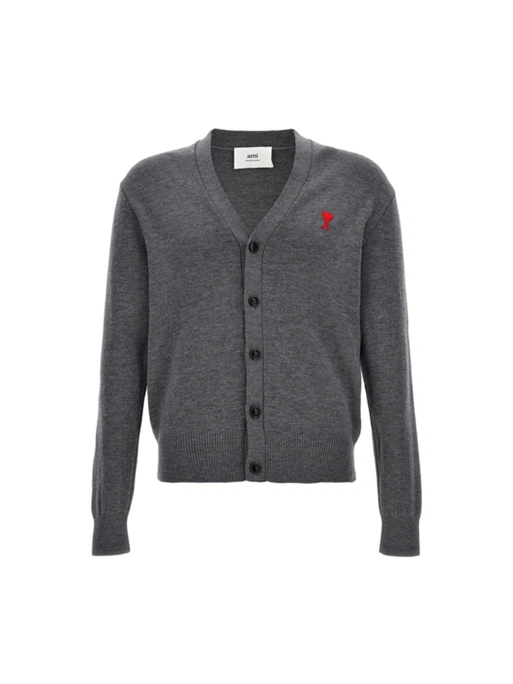 Ami De Coeur Cardigan In Grey Product Image