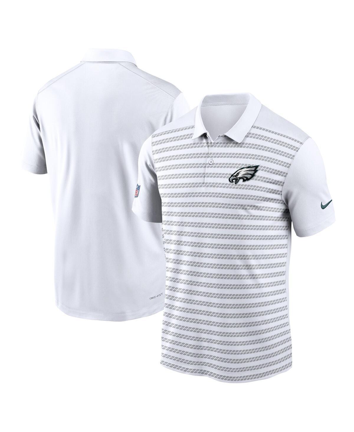 Nike Mens White Philadelphia Eagles 2024 Sideline Victory Performance Polo Product Image