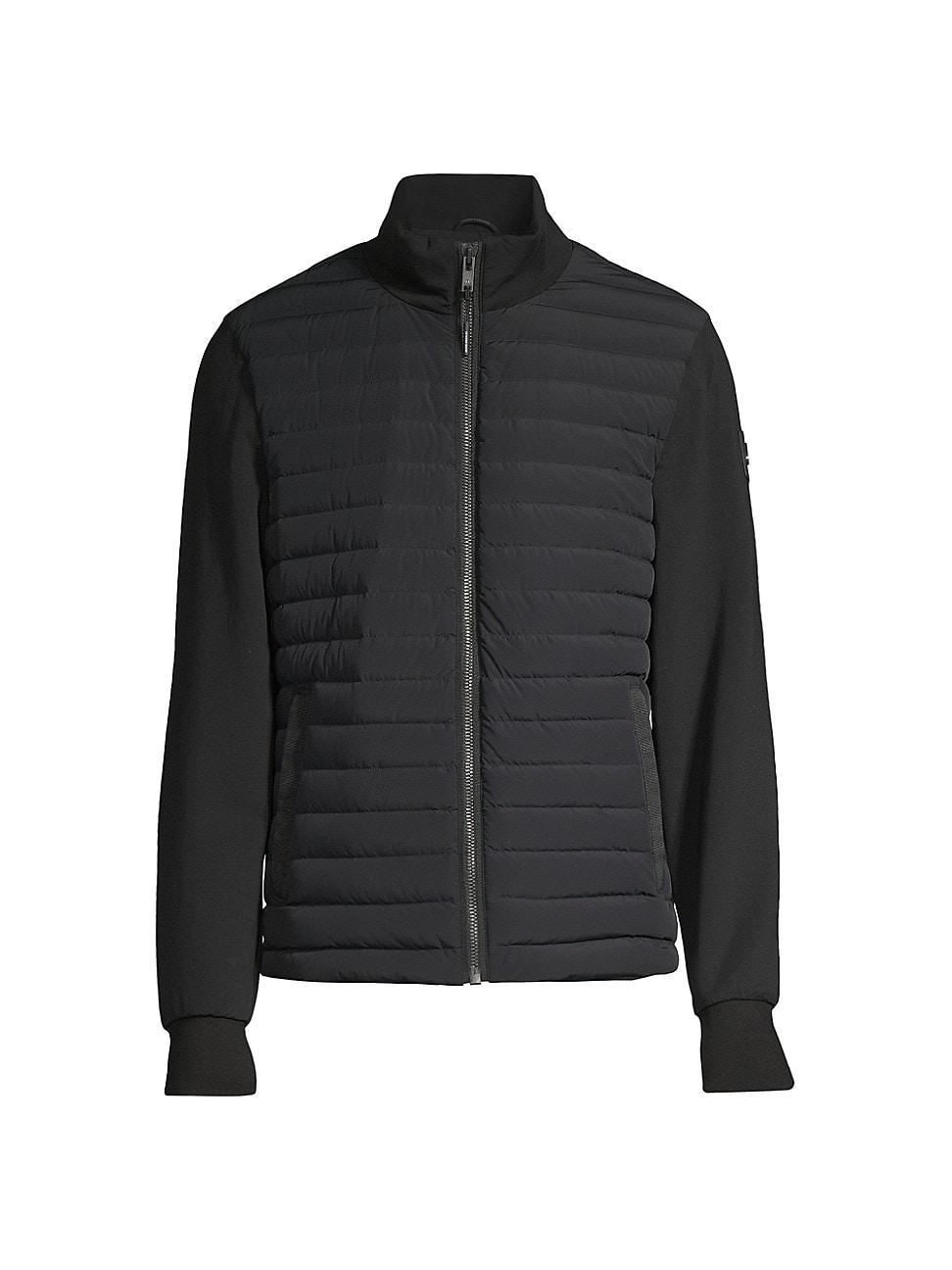 Mens Active Flex Hybrid Realwood Down Bomber Jacket Product Image