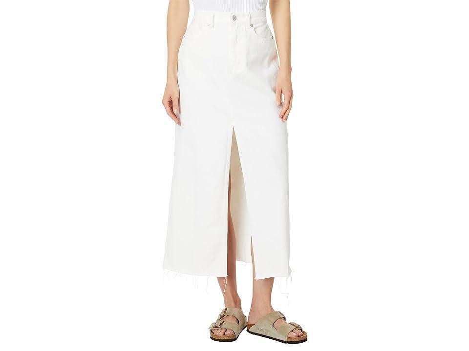 Madewell The Rilee Denim Midi Skirt in Tile (Tile ) Women's Skirt Product Image