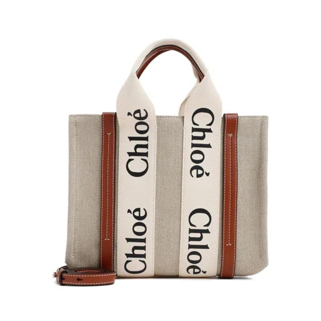 Women's Woody Small Tote Bag In White Product Image