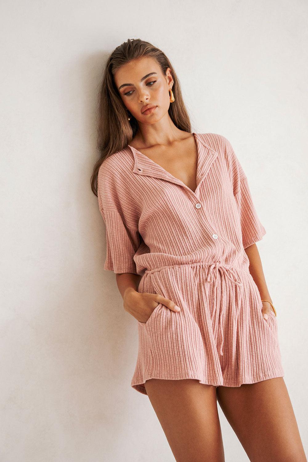 Juniper Playsuit - Clay Product Image