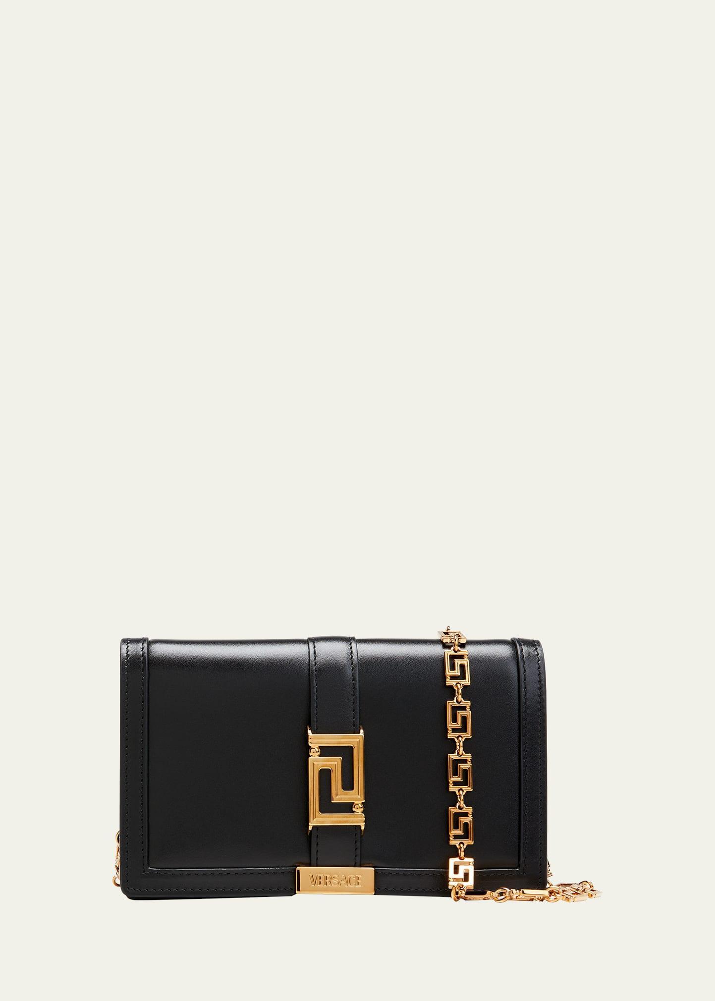 Versace Greca Goddess Leather Clutch Product Image