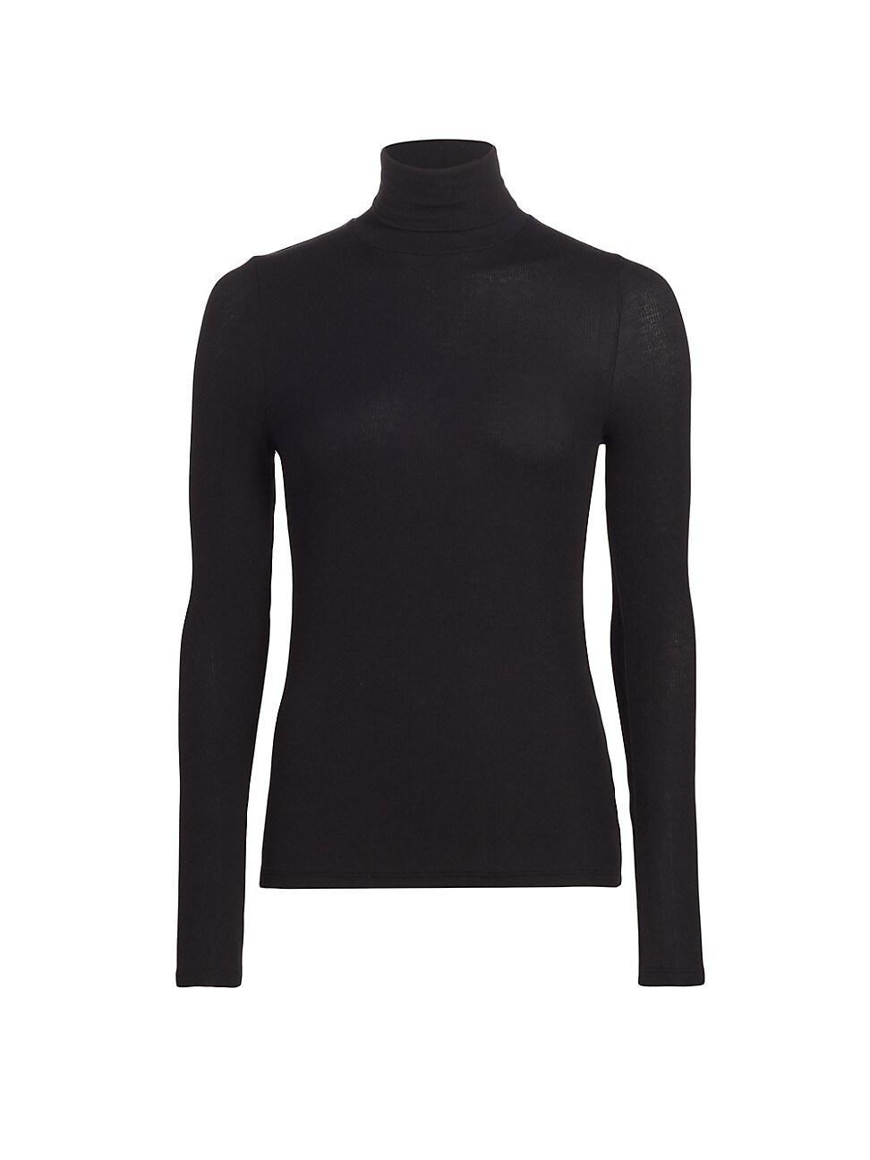 Womens Rib-Knit Turtleneck Product Image