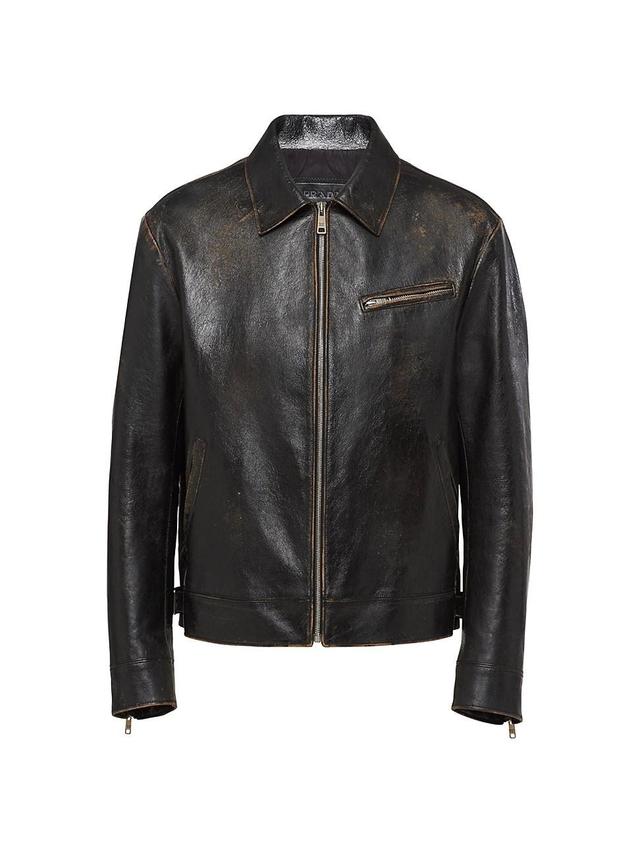 Mens Leather Jacket Product Image