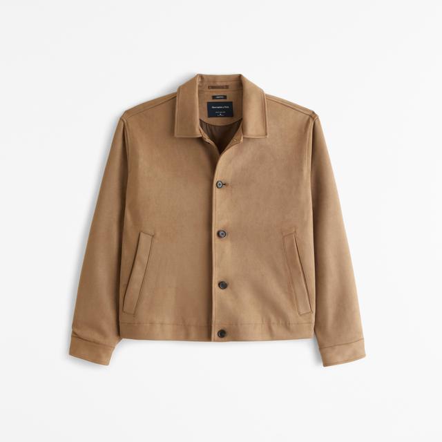 Cropped Vegan Suede Jacket Product Image