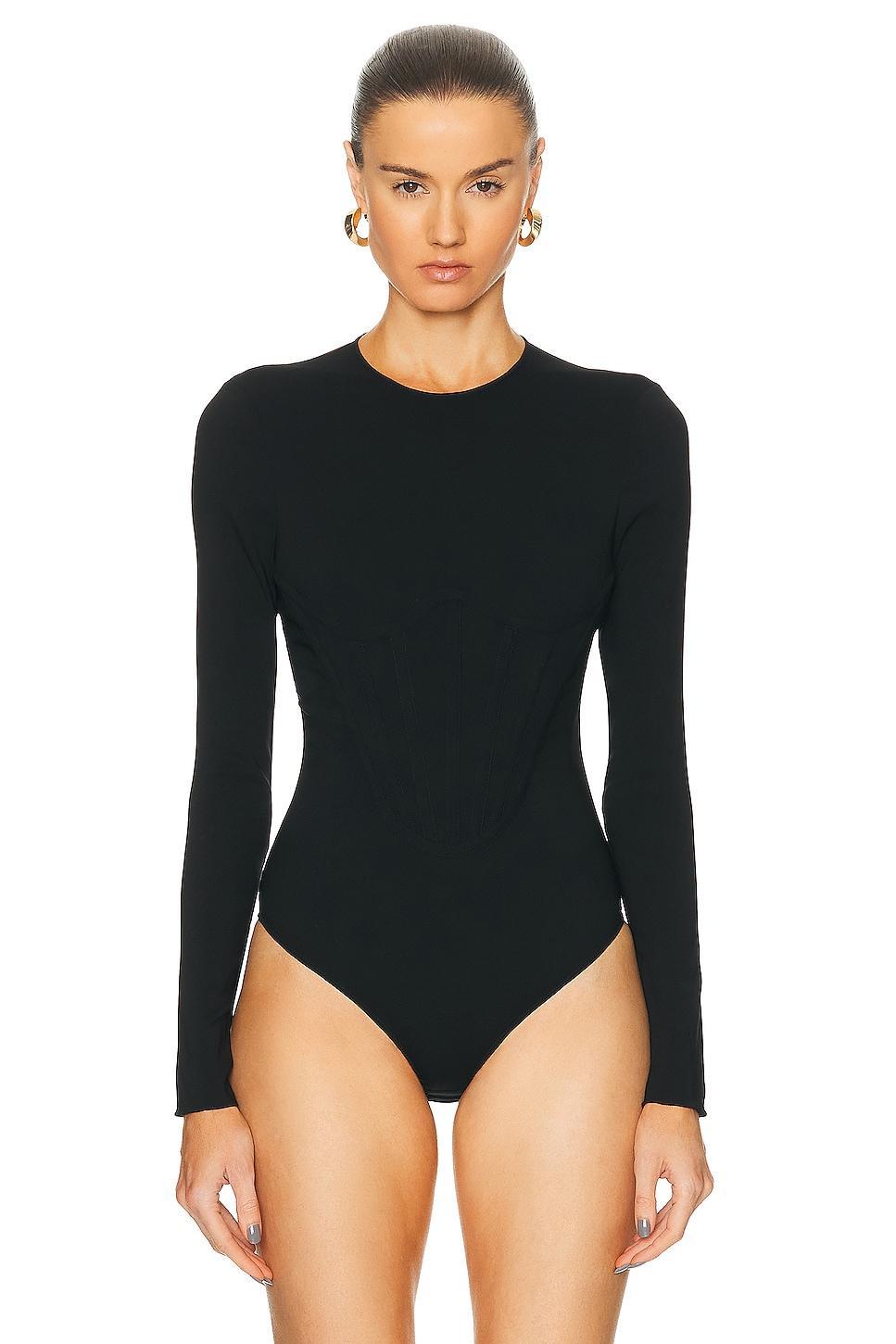 VERSACE Georgette Bodysuit Top Product Image