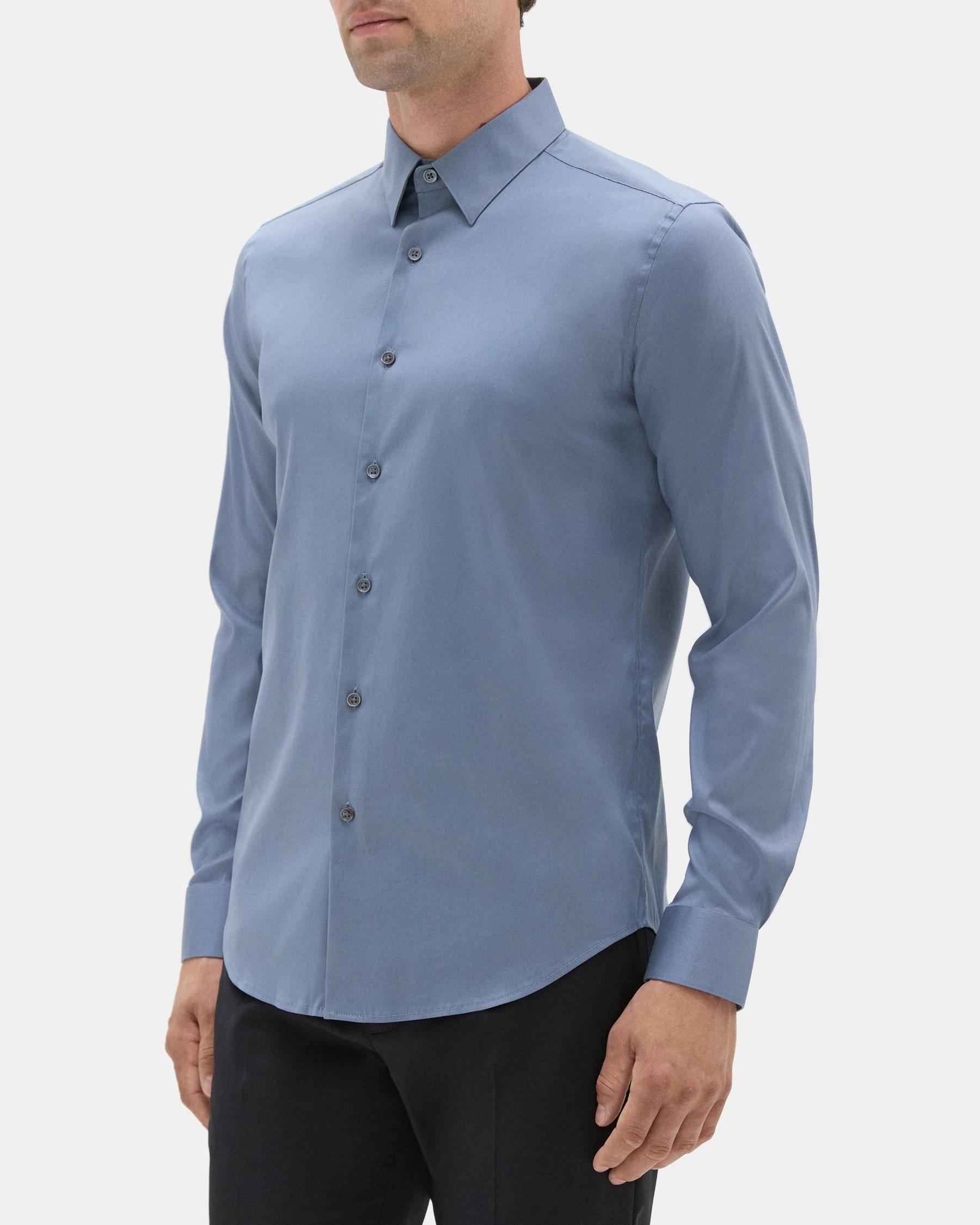 Tailored Shirt In Stretch Cotton Product Image