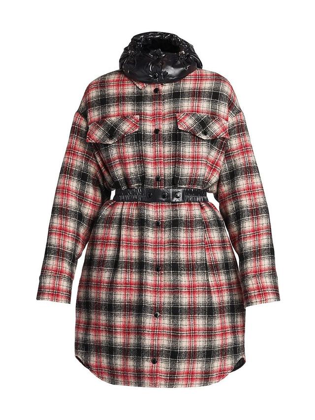 Womens Mainline Hooded Flannel Shirtdress Product Image