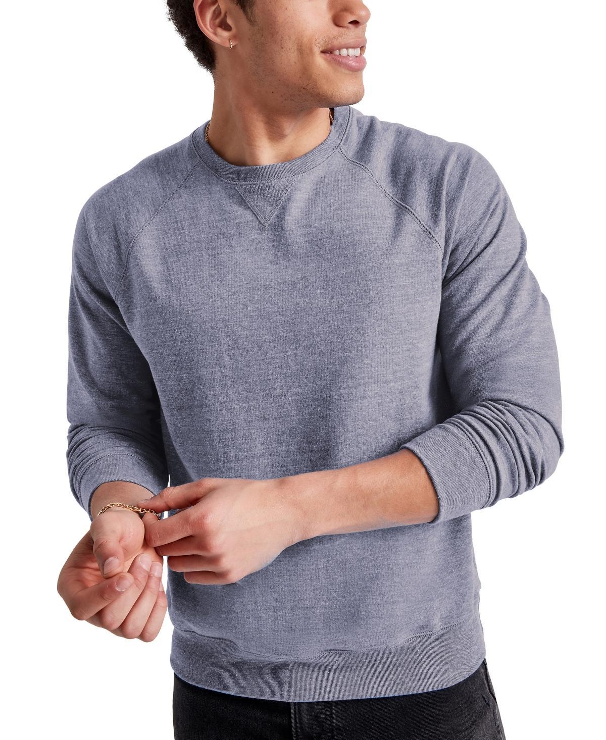 Hanes Original Mens Triblend French Terry Crewneck Sweatshirt Product Image