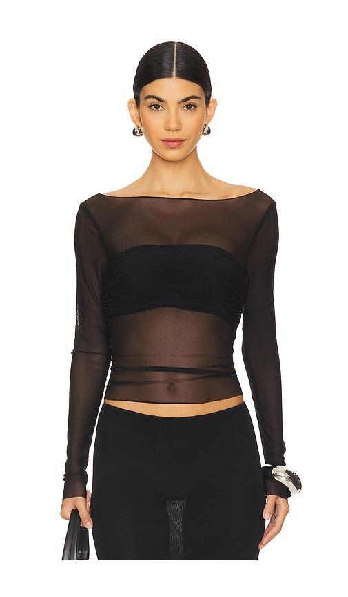 Lovers and Friends Fio Top in Black Product Image