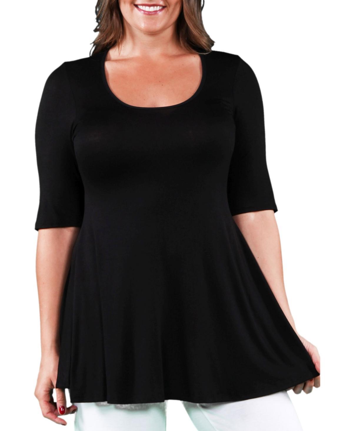 24seven Comfort Apparel Plus Size Tunic Top Product Image