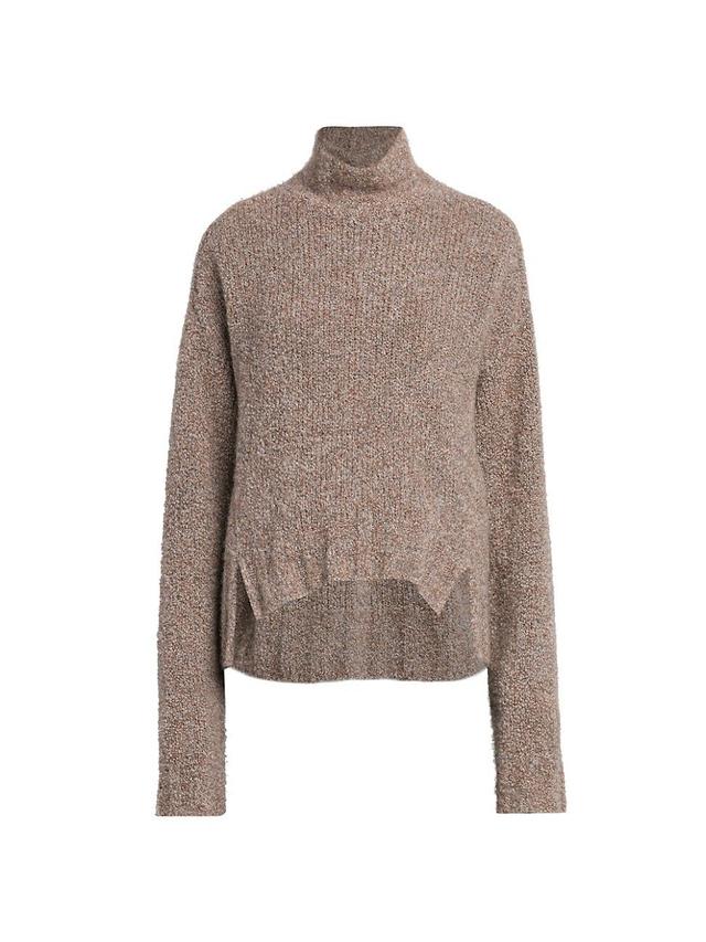 Womens Cashmere & Silk Turtleneck Sweater Product Image