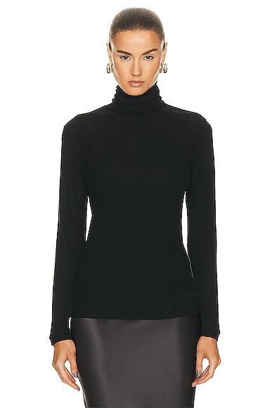 Loulou Studio Gallinara Top in Black Product Image