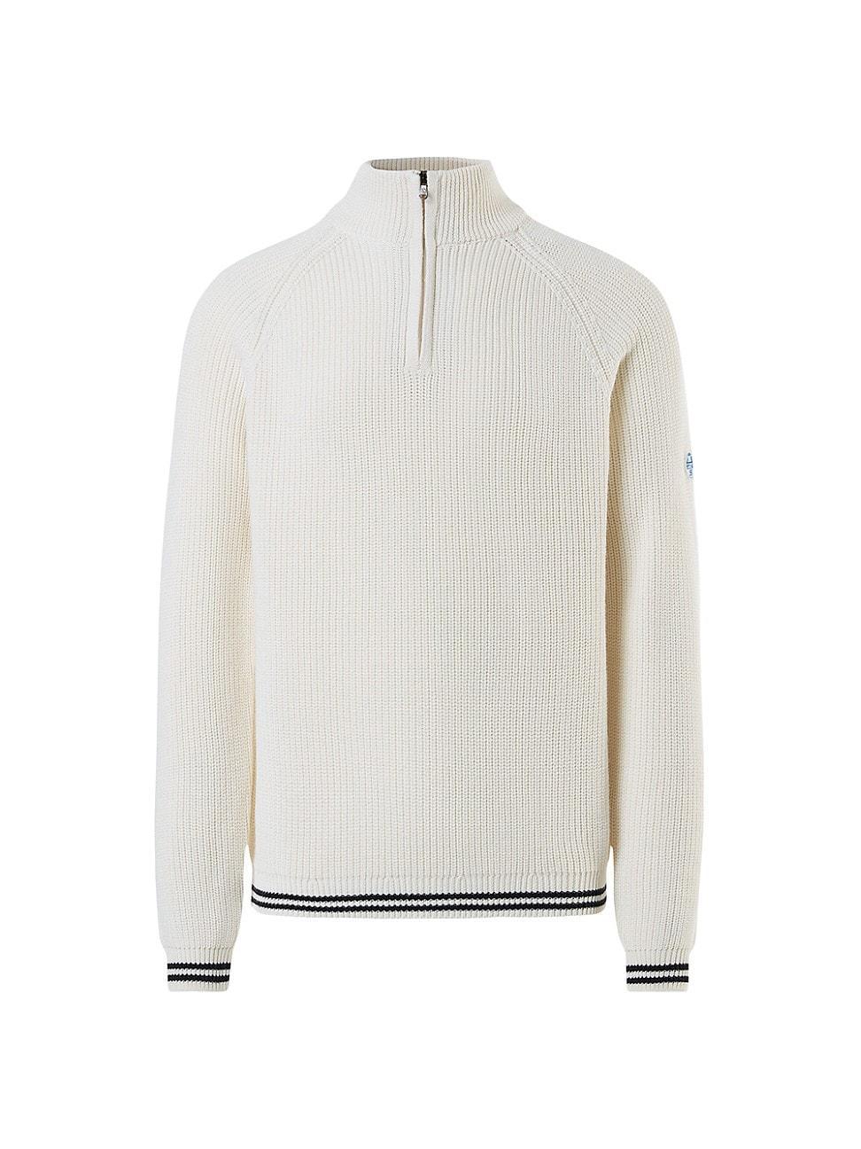 Mens Wool-Blend Half-Zip Sweater Product Image