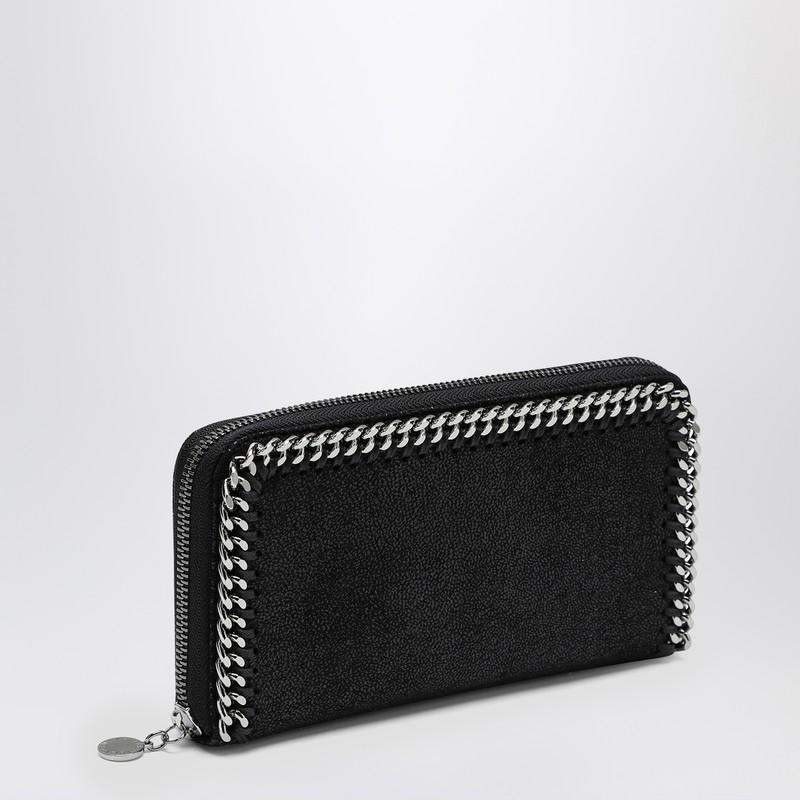 STELLA MCCARTNEY Stella Mc Cartney Black Zip Around Falabella Wallet Product Image