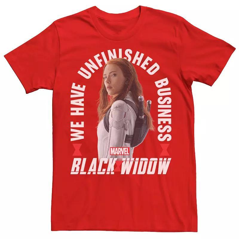 Mens Marvel Black Widow Unfinished Business Portrait Tee Product Image