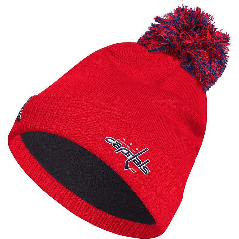 Mens adidas Washington Capitals COLD.RDY Cuffed Knit Hat with Pom Product Image