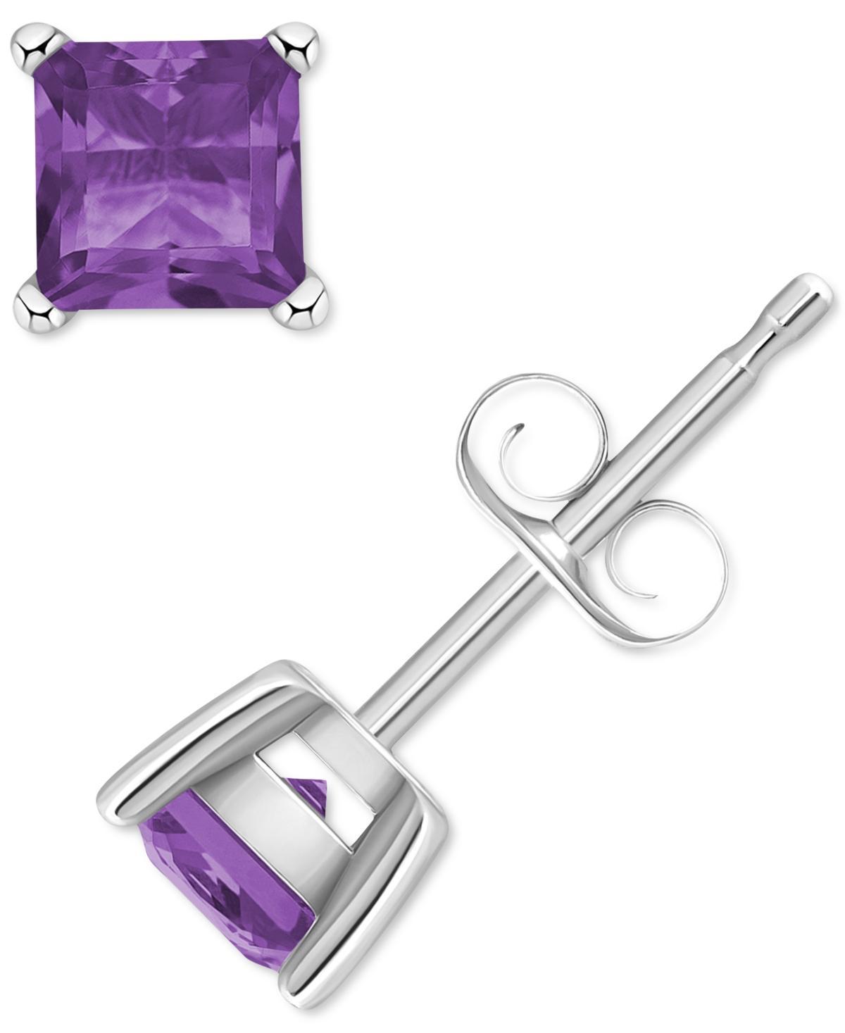 Amethyst Square Stud Earrings (5/8 ct. t.w.) in 14k Gold Product Image