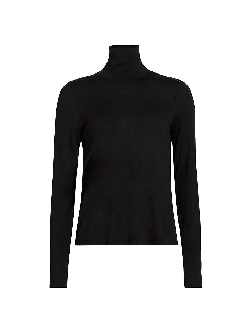 Womens Jersey Long-Sleeve Turtleneck Product Image