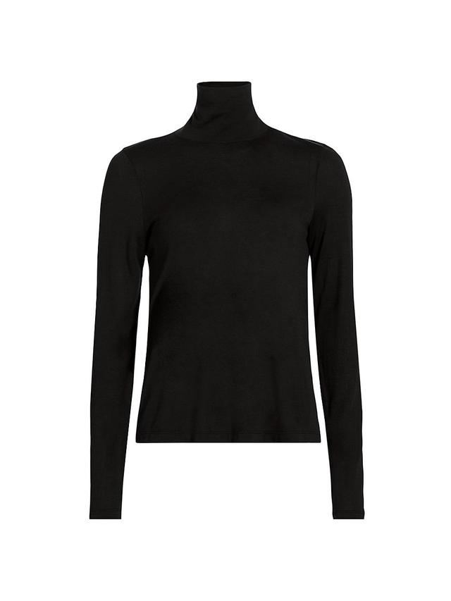 Womens Jersey Long-Sleeve Turtleneck Product Image