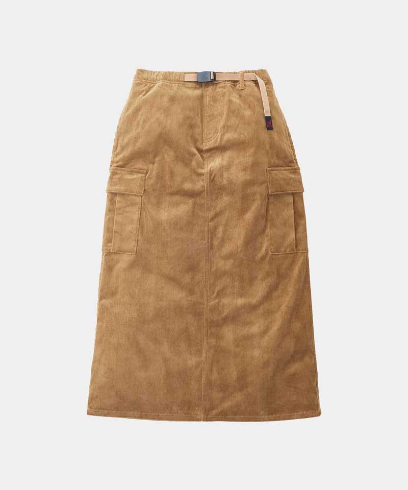 Corduroy Long Cargo Skirt Female Product Image