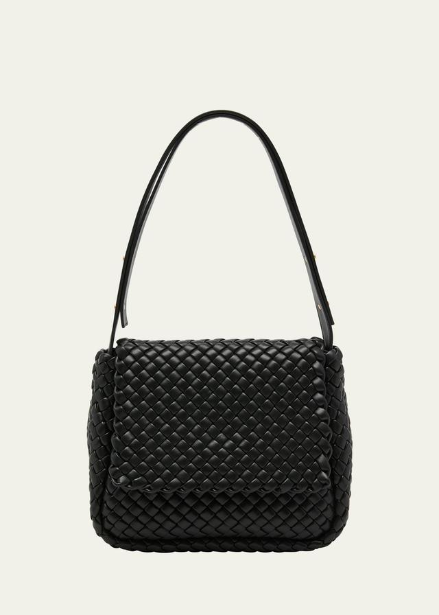 Bottega Veneta Cobble Padded Intrecciato Leather Shoulder Bag Product Image