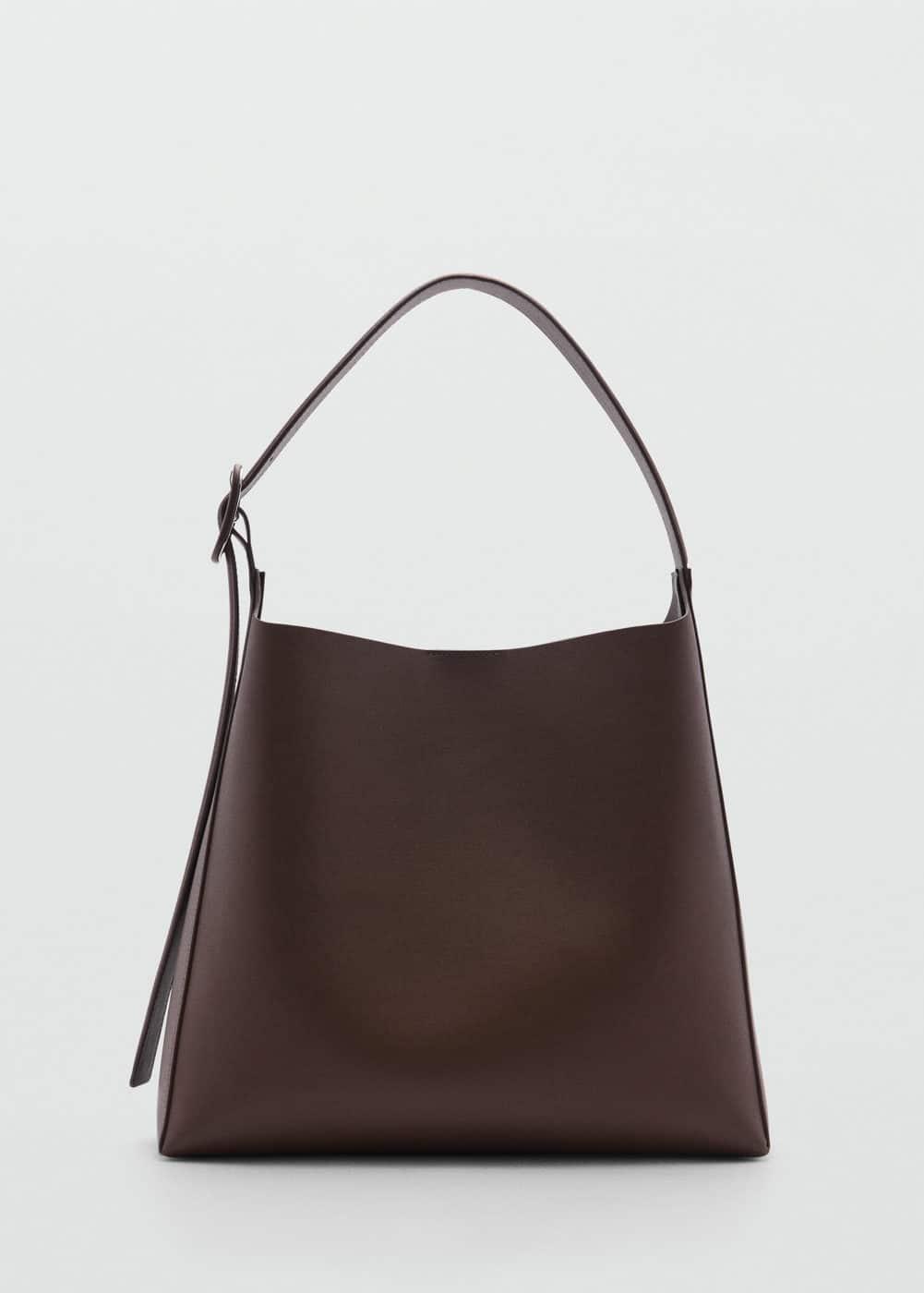 Shopper bag with buckle - Women | MANGO USA Product Image