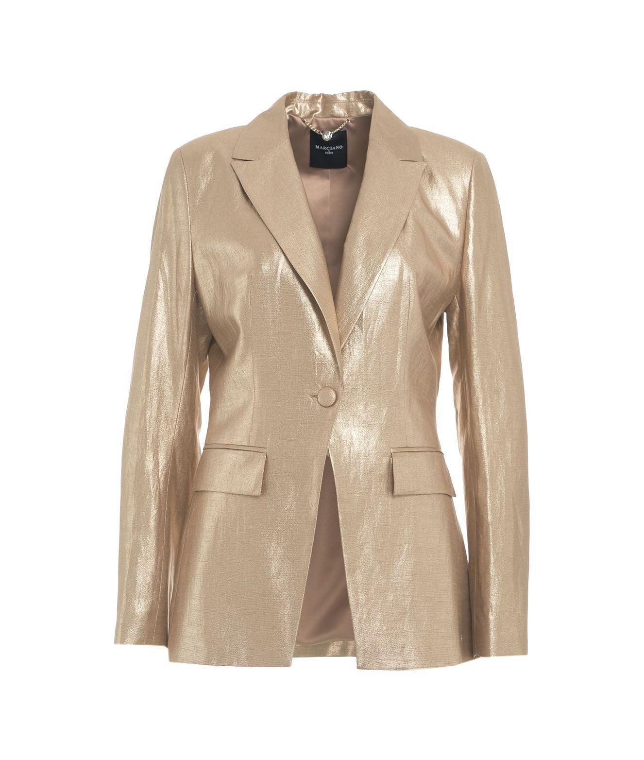 Blazer monopetto in lurex Female Product Image