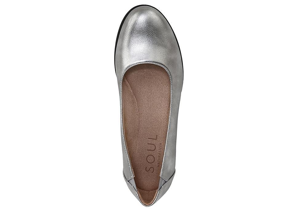 SOUL Naturalizer Idea Ballet Womens Flats Silver Product Image