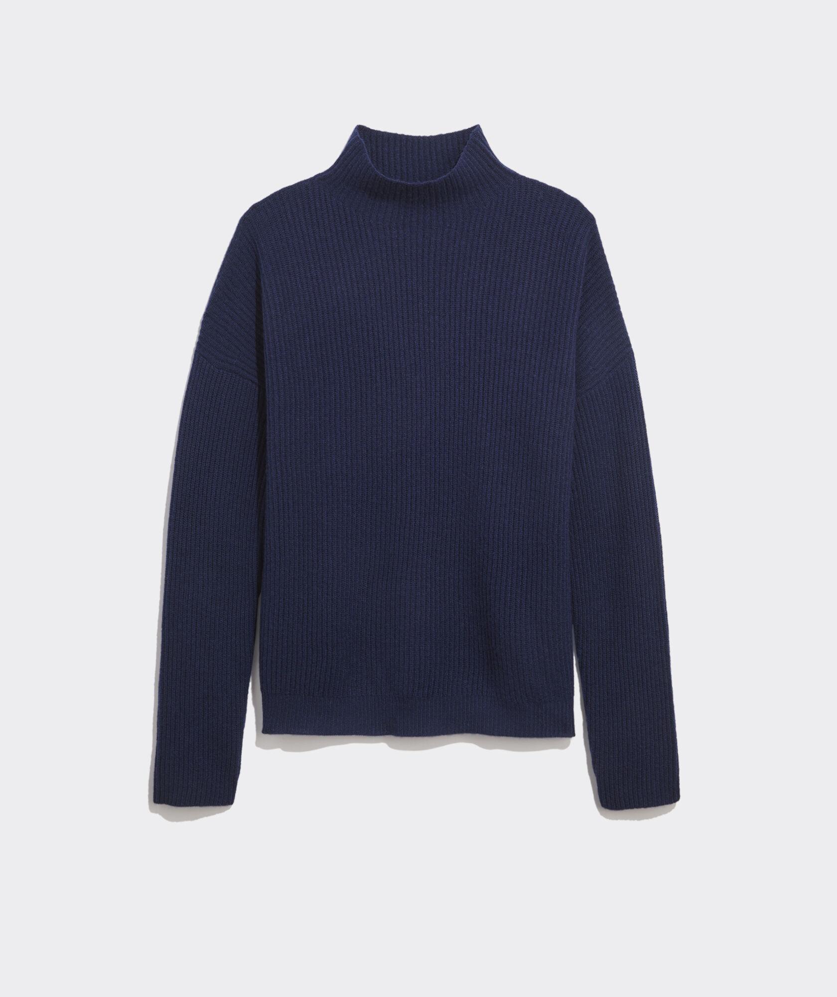 Seaspun Cashmere Ribbed Mockneck Sweater Product Image