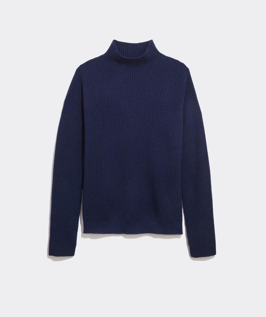 Seaspun Cashmere Ribbed Mockneck Sweater Product Image