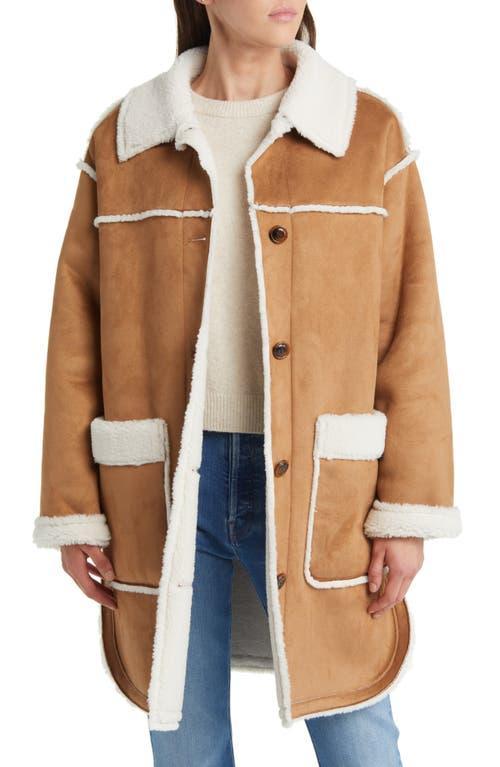 UGG Takara Luxefluff Mid Jacket (Chestnut) Women's Jacket Product Image