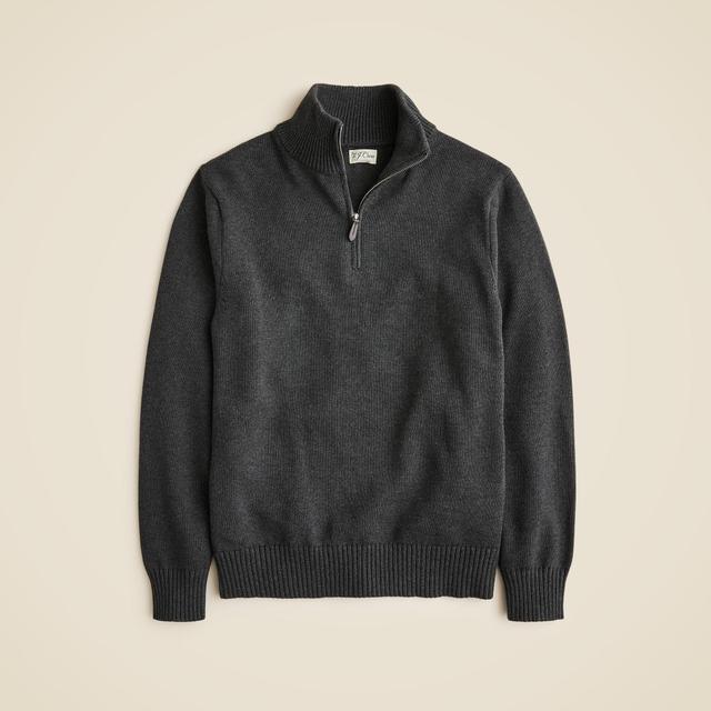 Heritage cotton half-zip sweater Product Image