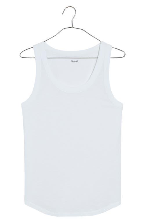 Madewell Whisper Cotton Scoopneck Tank Top (Optic ) Women's Clothing product image