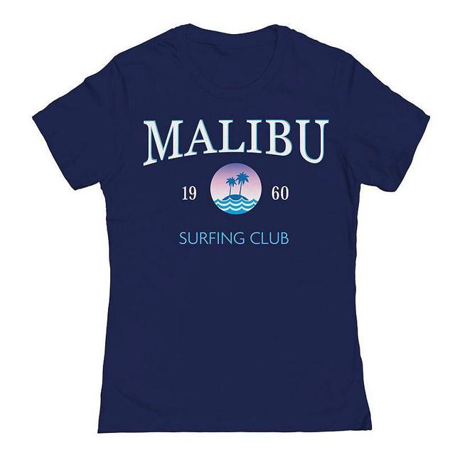 Juniors Malibu Surfing Club Womens Graphic Tee, Girls Blue Product Image