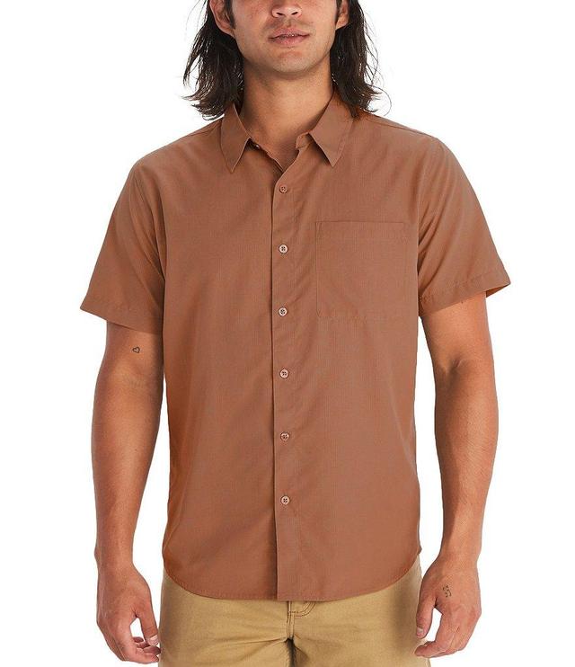 Marmot Aerobora Solid Short Sleeve Woven Shirt Product Image