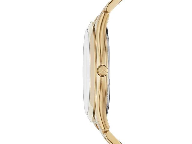 Michael Kors Mens Slim Runway Gold-Tone Watch Product Image