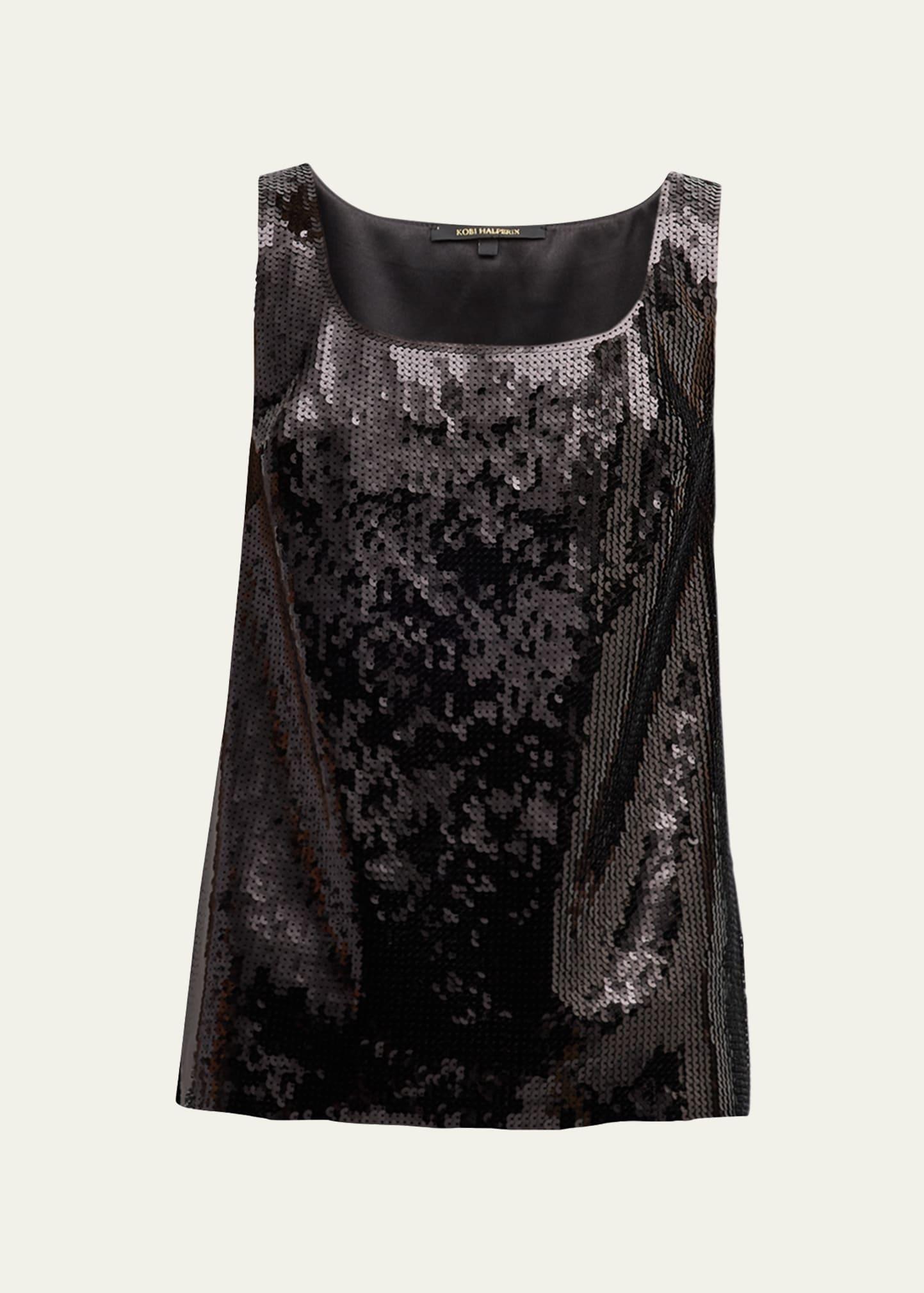 Womens Gillian Sleeveless Sequined Top Product Image