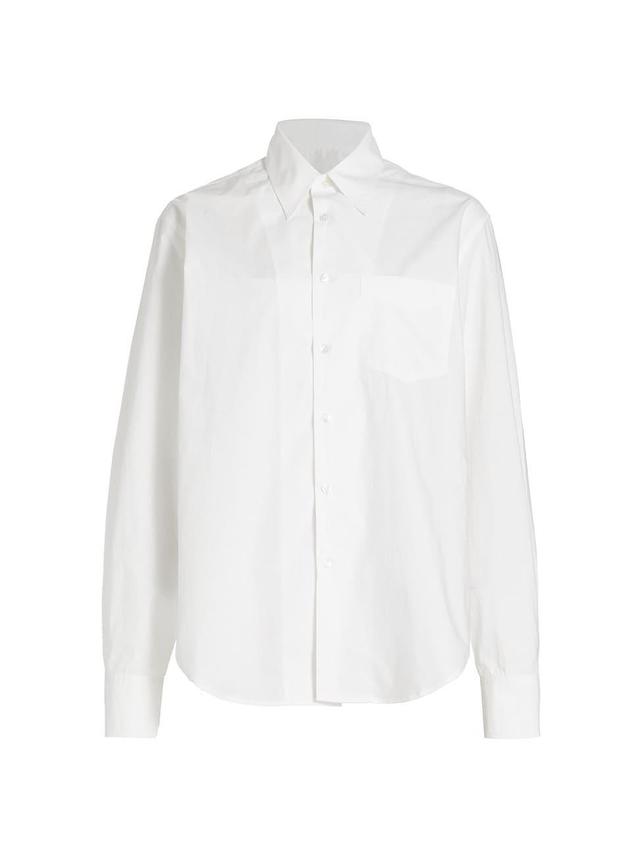 Womens Poplin Slashed Pocket Shirt Product Image