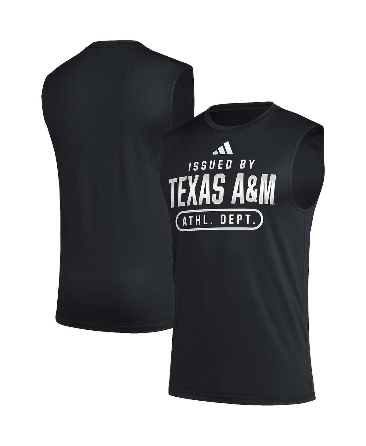 Mens adidas Black Texas A&M Aggies Sideline Aeroready Pregame Tank Top product image