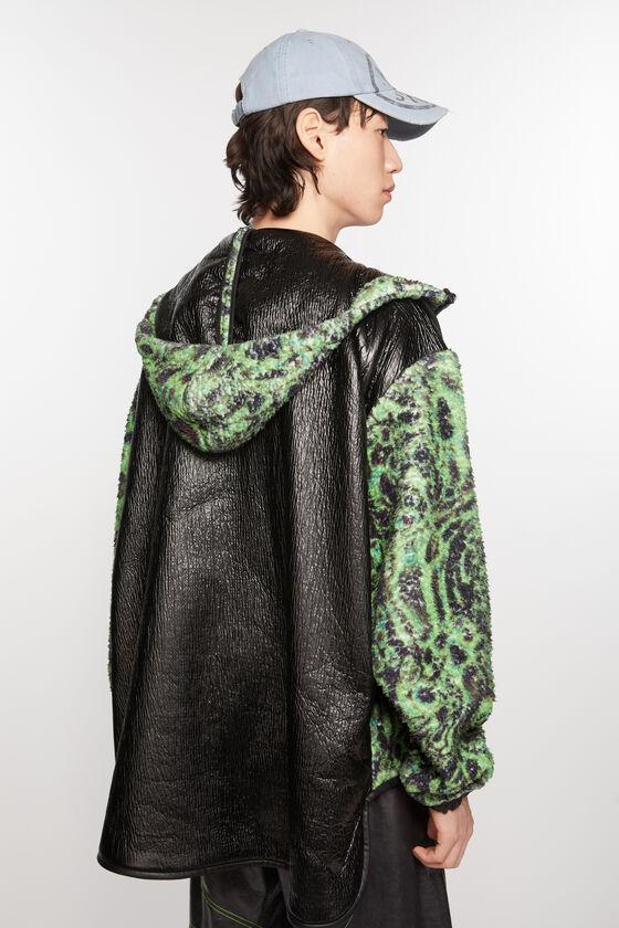 Printed fleece hooded jacket Product Image