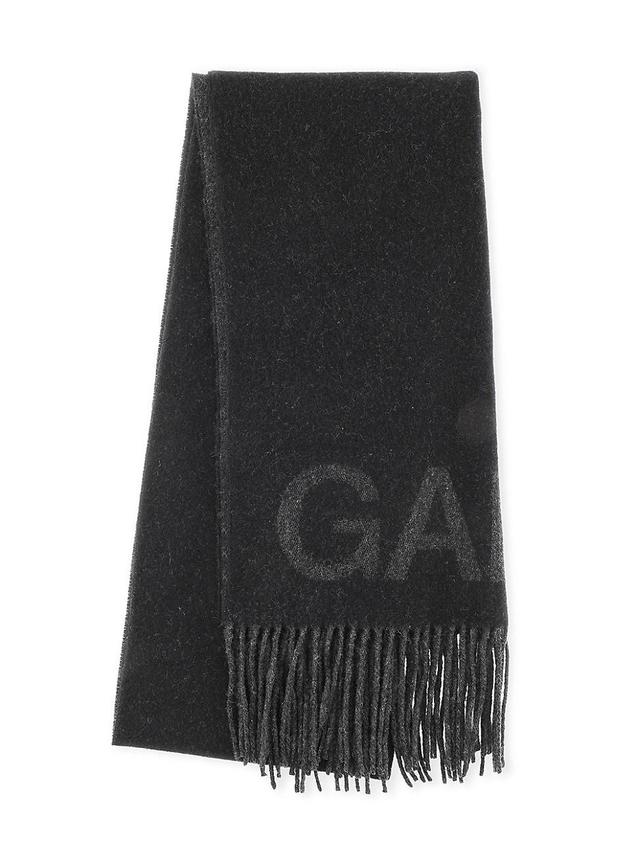 Womens Wool Logo Scarf Product Image